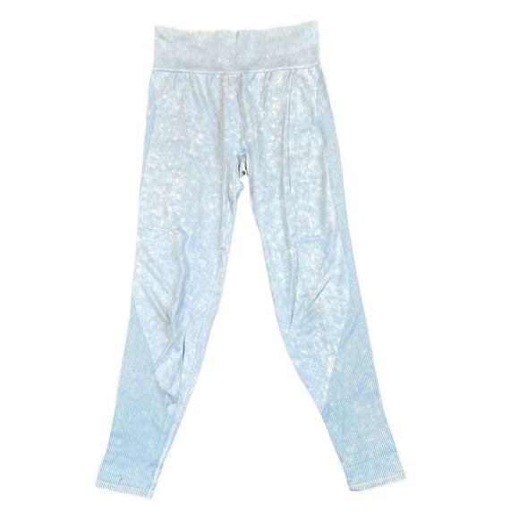 PINK Victoria’s Secret Seamless Light Blue Leggings Medium - Picture 1 of 9